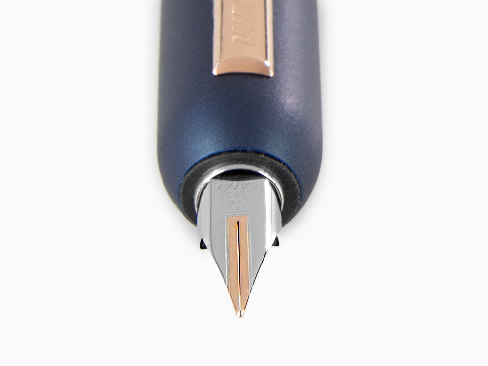 Pluma Estilográfica Lamy Dialog CC, Laca, Oro Rosa, Azul, Mate, 1234402