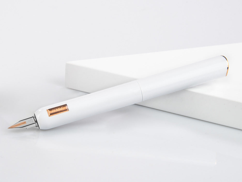 Pluma Estilográfica Lamy Dialog CC, Laca, Blanco, Oro Rosa, 1234405