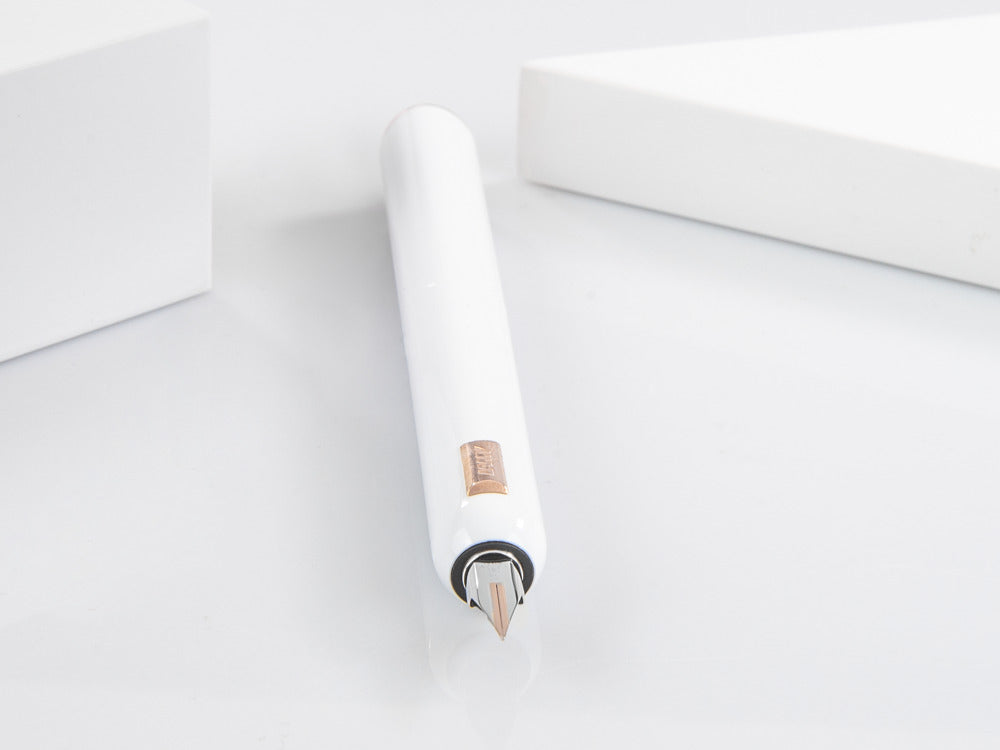 Pluma Estilográfica Lamy Dialog CC, Laca, Blanco, Oro Rosa, 1234405