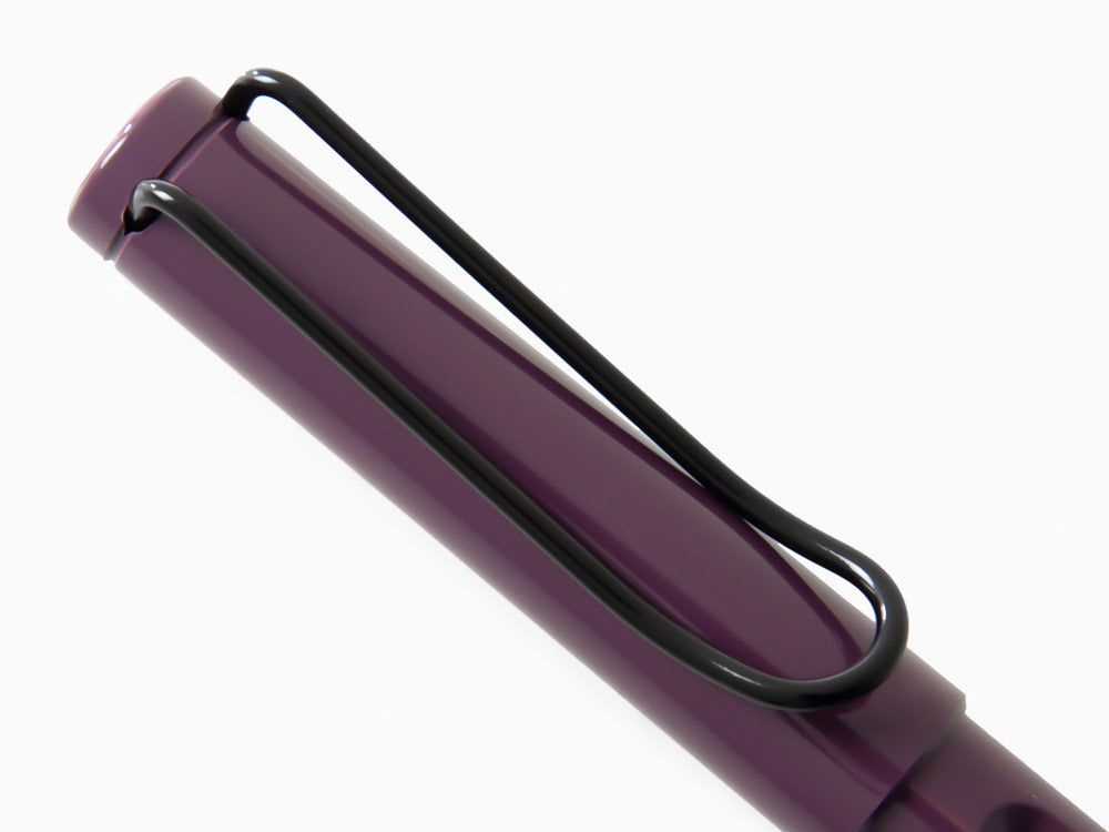 Pluma Estilográfica Lamy Safari Violet Blackberry, Resina Negra, 1238385