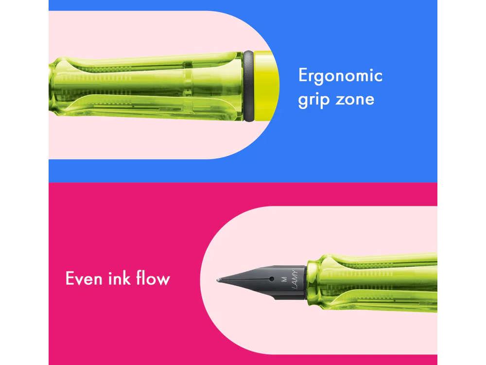 Pluma Estilográfica Lamy Safari Neon Yellow, Edición Especial, 1241854