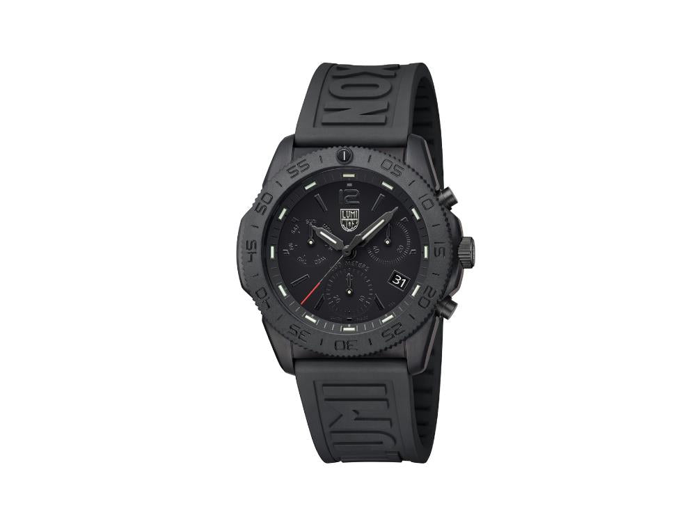 Reloj de Cuarzo Luminox Sea Pacific Diver, Negro, 44 mm, Día, 20 atm, XS.3141.BO