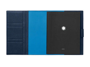 Cuaderno Montblanc, Rayado, Piel de Becerro, Azul, 248 páginas, 124128