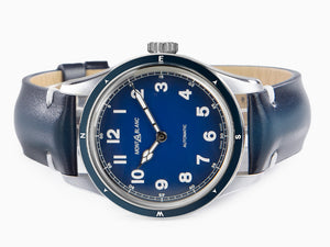 Reloj Automático Montblanc 1858, Azul, 40 mm, Correa de piel, 126758