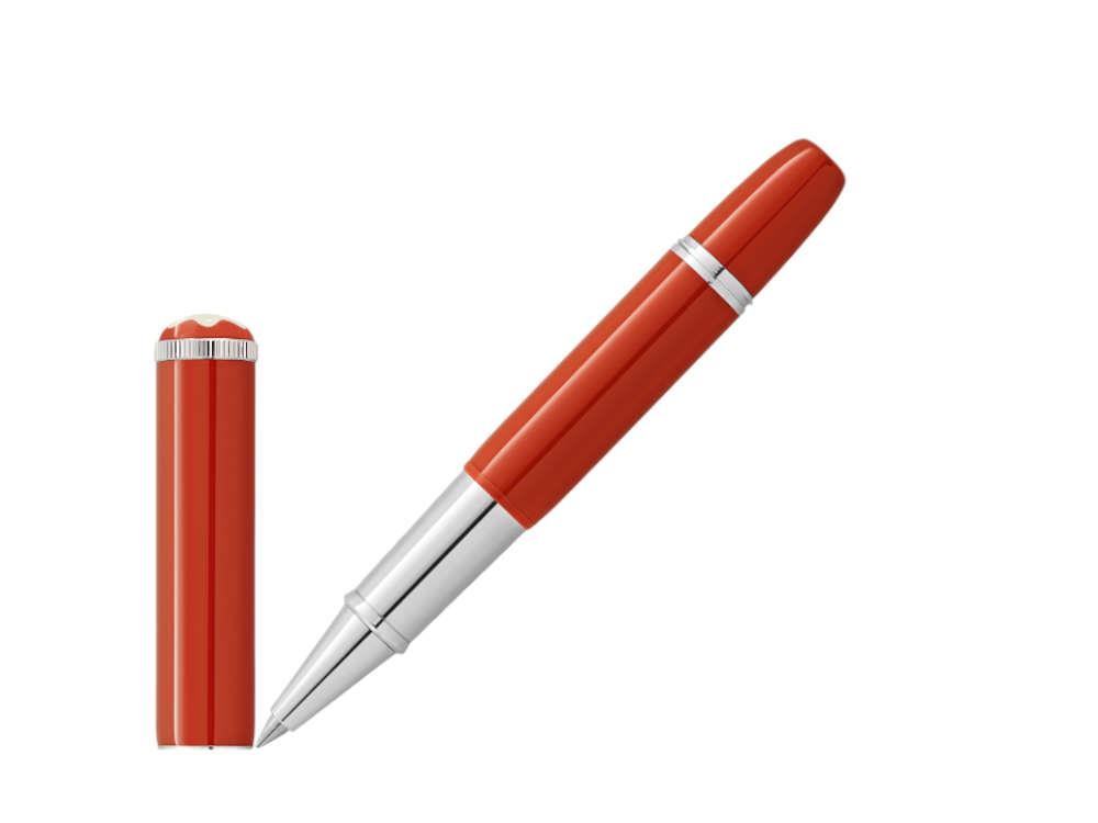 Roller Montblanc Heritage Rouge et Noir Baby Coral, Resina preciosa, 127857