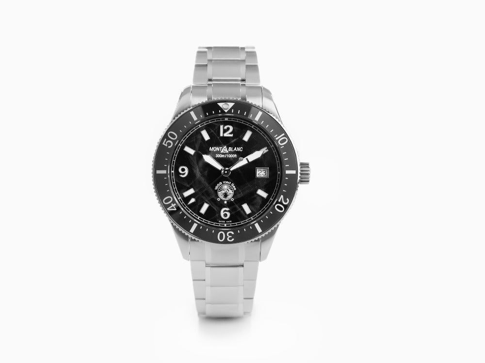 Reloj Automático Montblanc 1858 Iced Sea, Cerámica, Negro, 41 mm, 129371