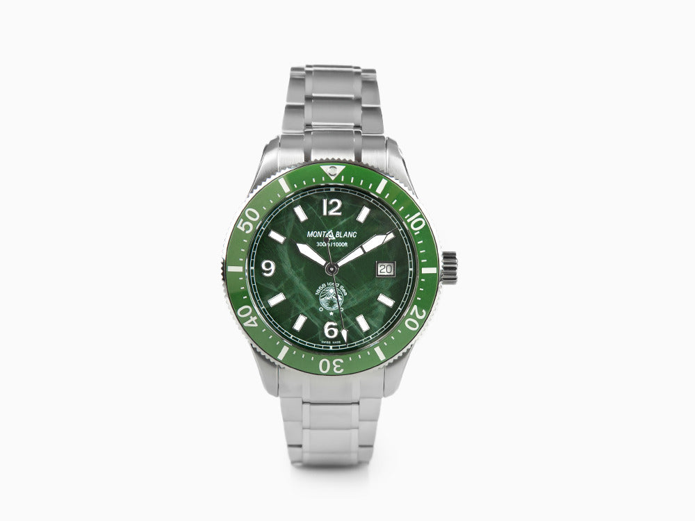 Reloj Automático Montblanc 1858 Iced Sea, Cerámica, Verde, 41 mm, 129373
