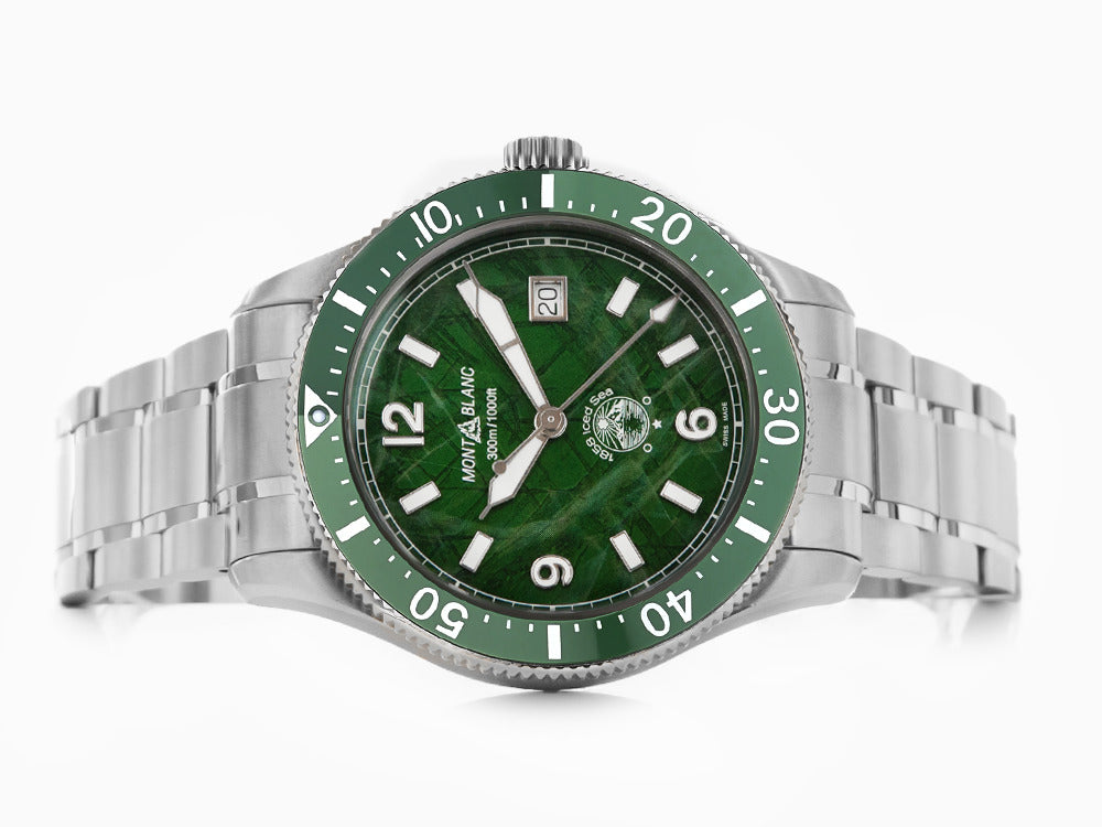 Reloj Automático Montblanc 1858 Iced Sea, Cerámica, Verde, 41 mm, 129373