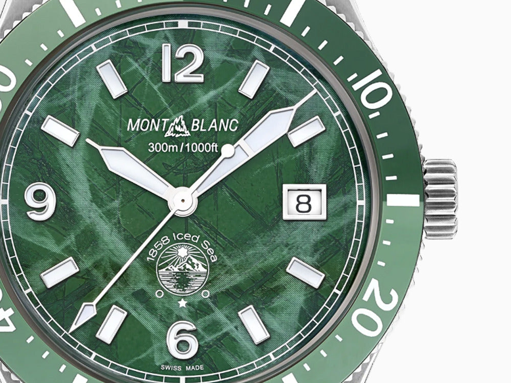Reloj Automático Montblanc 1858 Iced Sea, Cerámica, Verde, 41 mm, 129373