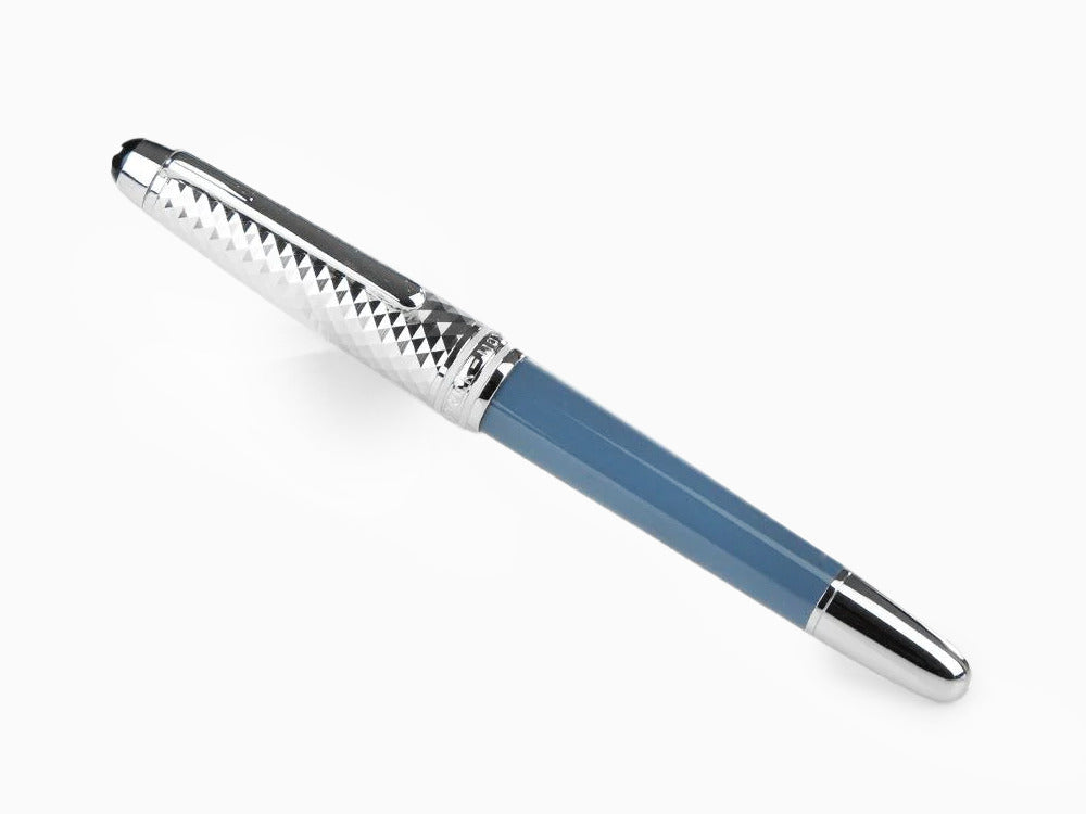 Pluma Estilográfica Montblanc Meisterstück Glacier Doué , Azul, 129403