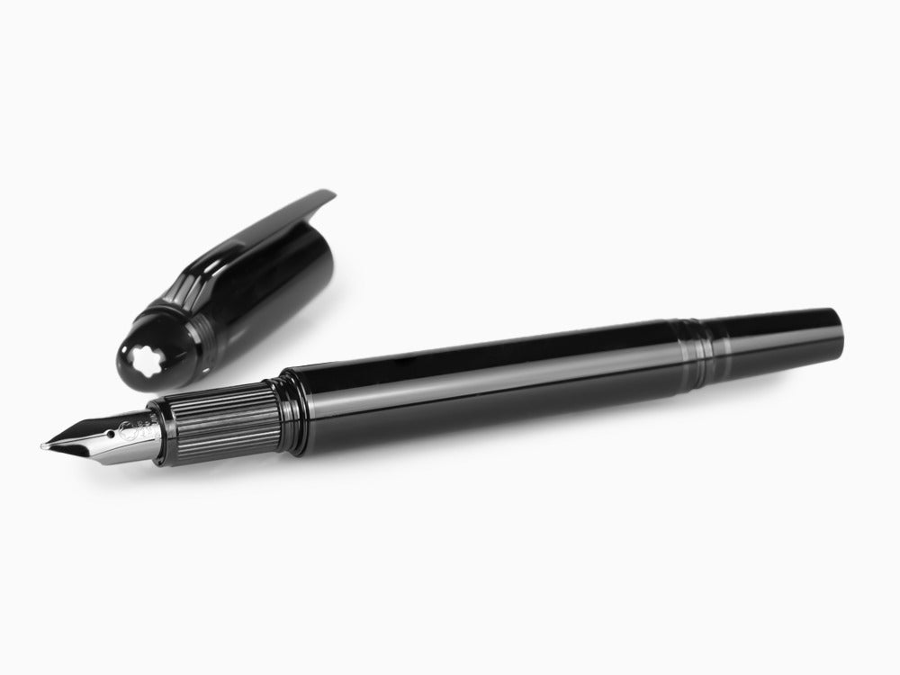Estilográfica Montblanc StarWalker Black Cosmos, Resina, PVD, 129744