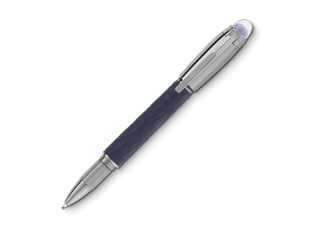 Fineliner Montblanc StarWalker SpaceBlue Doué, Adornos en rutenio, 130216