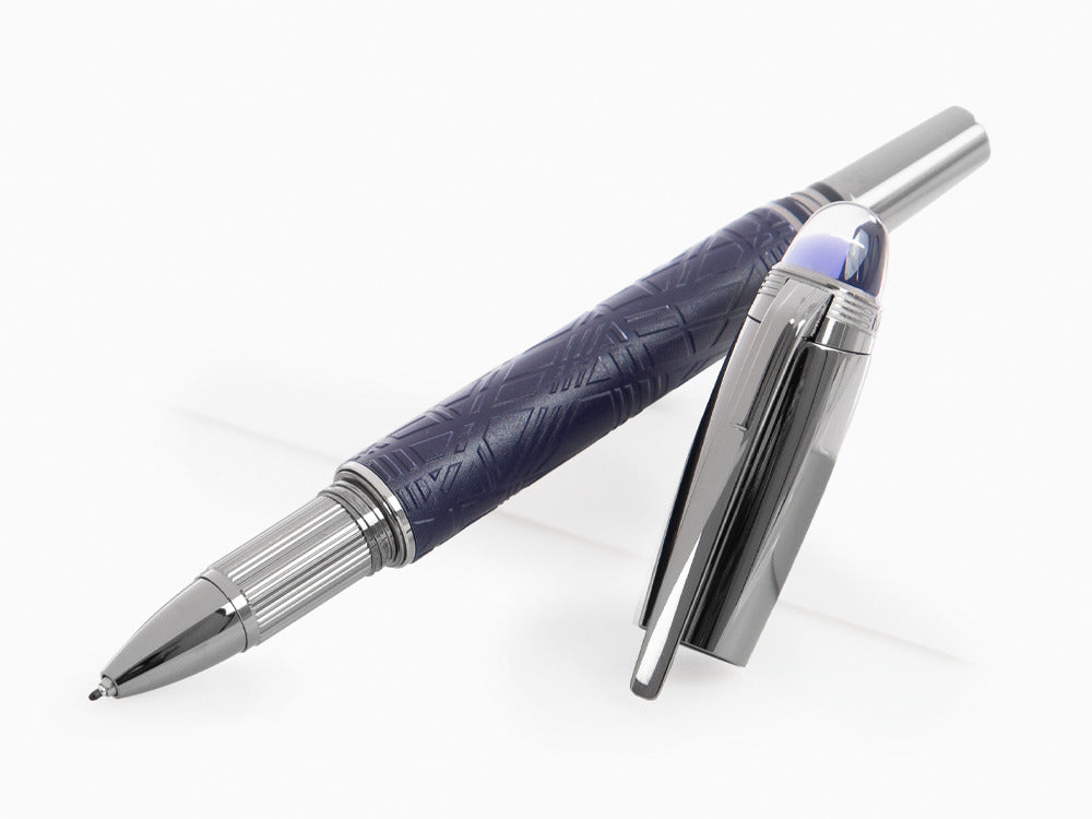 Fineliner Montblanc StarWalker SpaceBlue Doué, Adornos en rutenio, 130216
