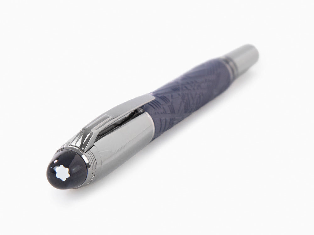 Fineliner Montblanc StarWalker SpaceBlue Doué, Adornos en rutenio, 130216