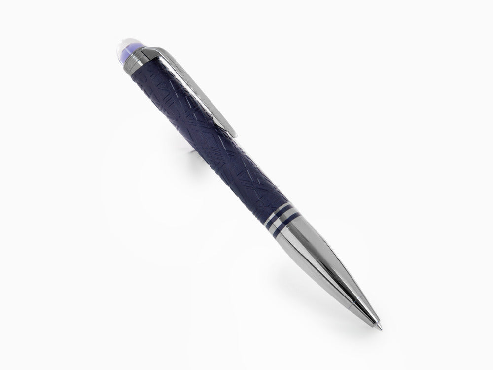 Bolígrafo Montblanc StarWalker SpaceBlue Doué, Adornos en rutenio, 130217