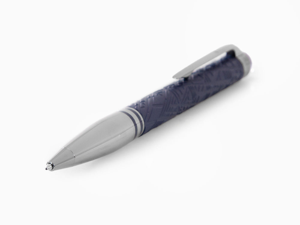 Bolígrafo Montblanc StarWalker SpaceBlue Doué, Adornos en rutenio, 130217