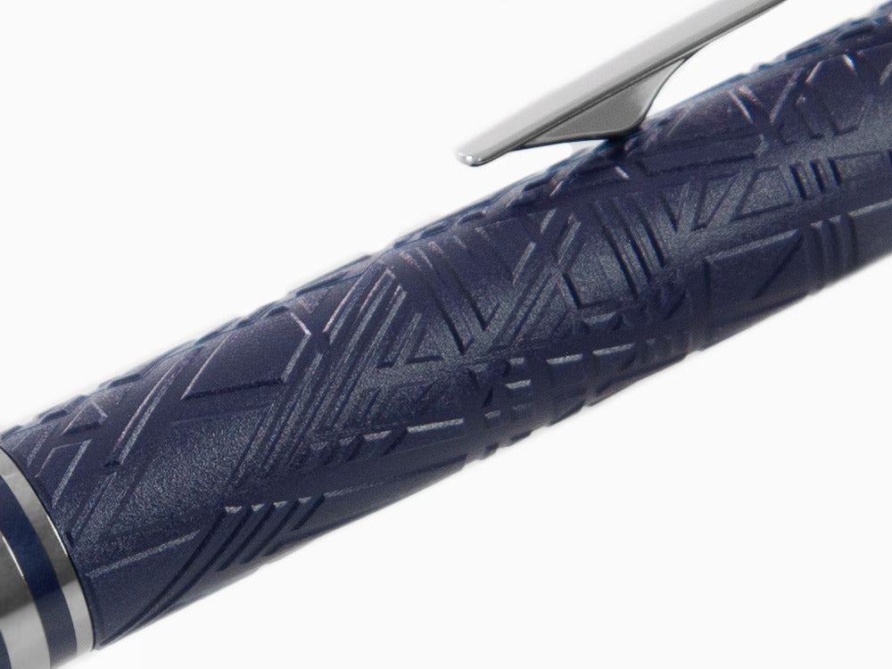 Bolígrafo Montblanc StarWalker SpaceBlue Doué, Adornos en rutenio, 130217