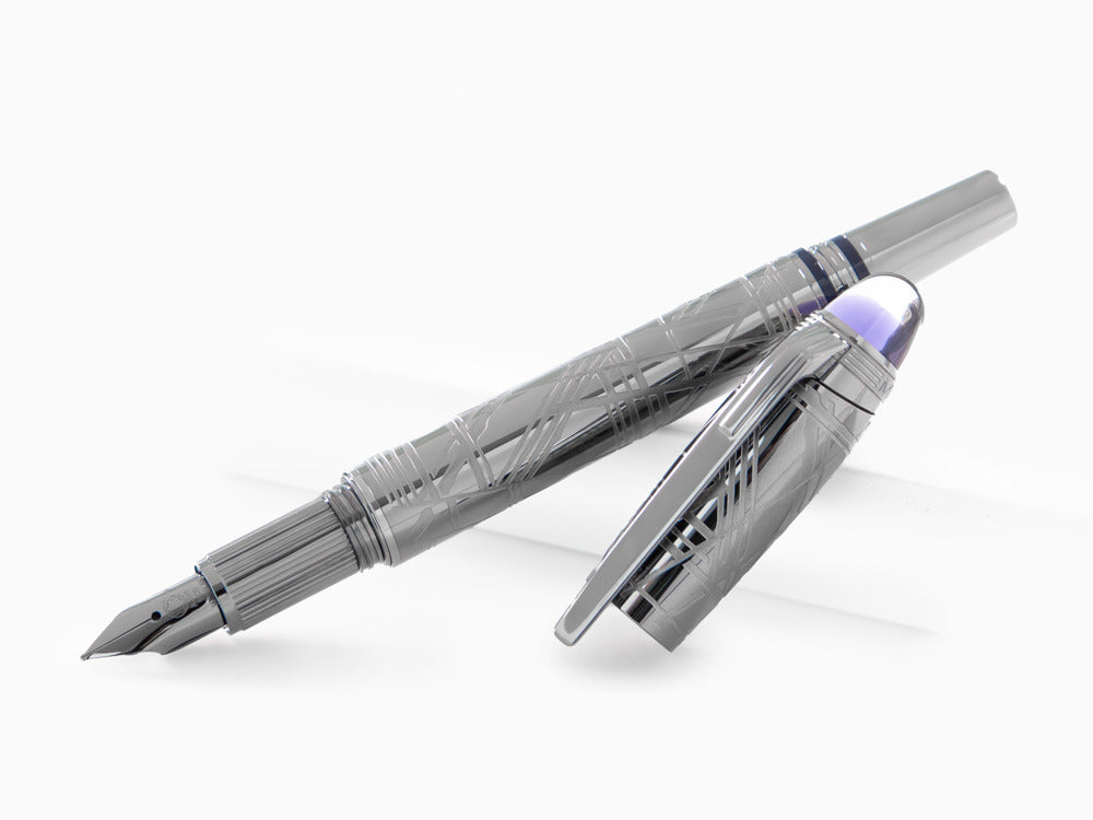 Pluma Montblanc StarWalker SpaceBlue Metal, Rutenio, 130219
