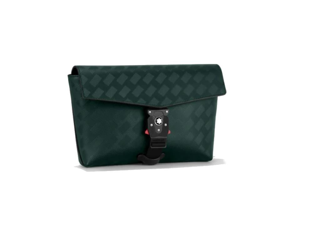 Bolso Envelope Montblanc Extreme 3.0, Piel, Tejido Suave, Verde, Solapa, 130615