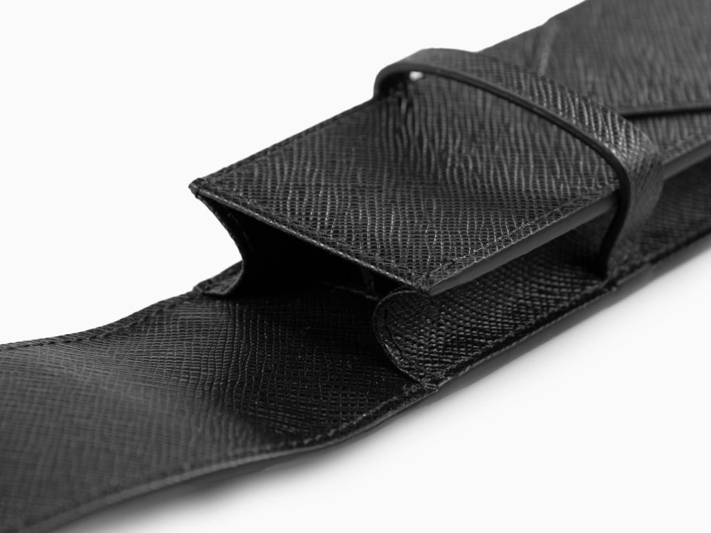 Estuche Montblanc Sartorial, 2 Artículos, Piel, Solapa, Negro, 130751