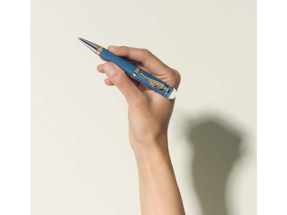 Bolígrafo Montblanc Writers Edition Goethe, Resina preciosa, Azul, 131440