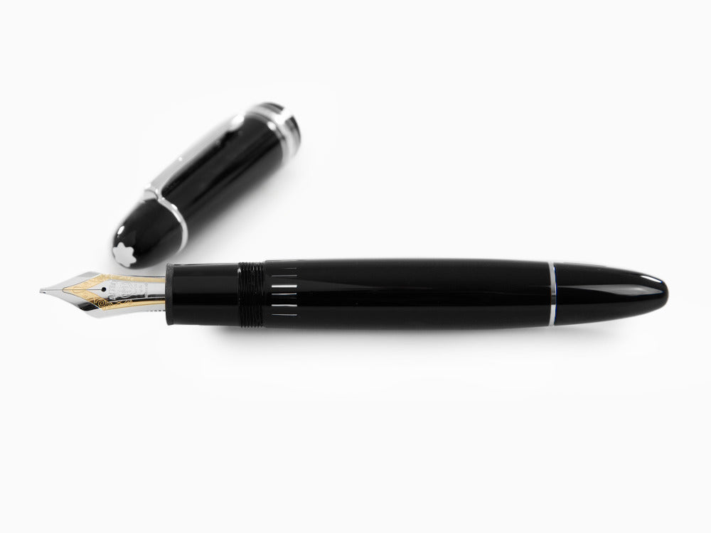 Pluma Estilográfica Montblanc Meisterstück 149 Platinum, Negro, 132105