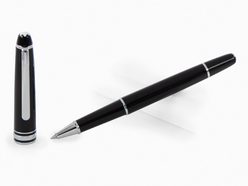 Roller Montblanc Meisterstück, Resina preciosa, Adornos en platino, 132445