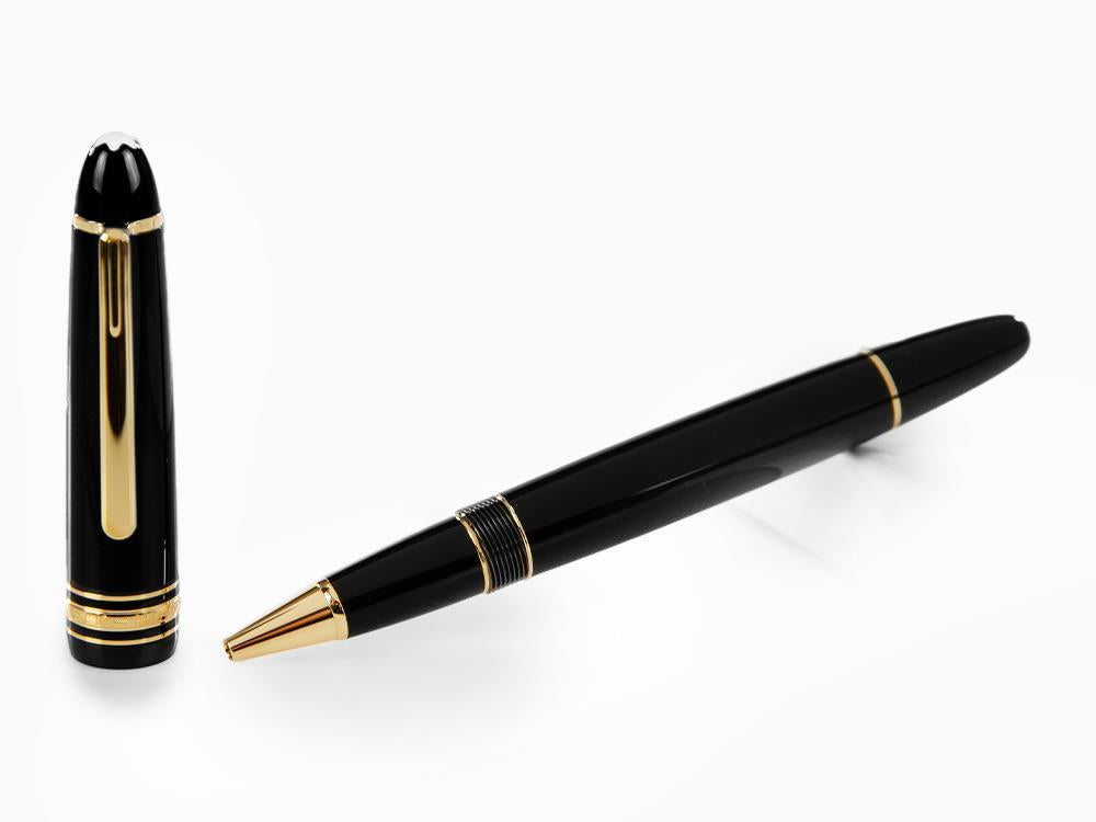 Roller Montblanc Meisterstück LeGrand, Adornos en oro, Negro, 132454