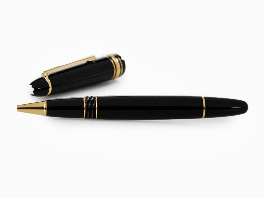 Roller Montblanc Meisterstück LeGrand, Adornos en oro, Negro, 132454