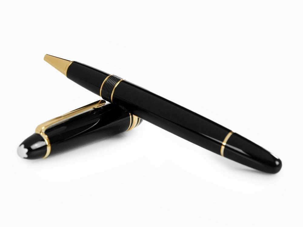 Roller Montblanc Meisterstück LeGrand, Adornos en oro, Negro, 132454