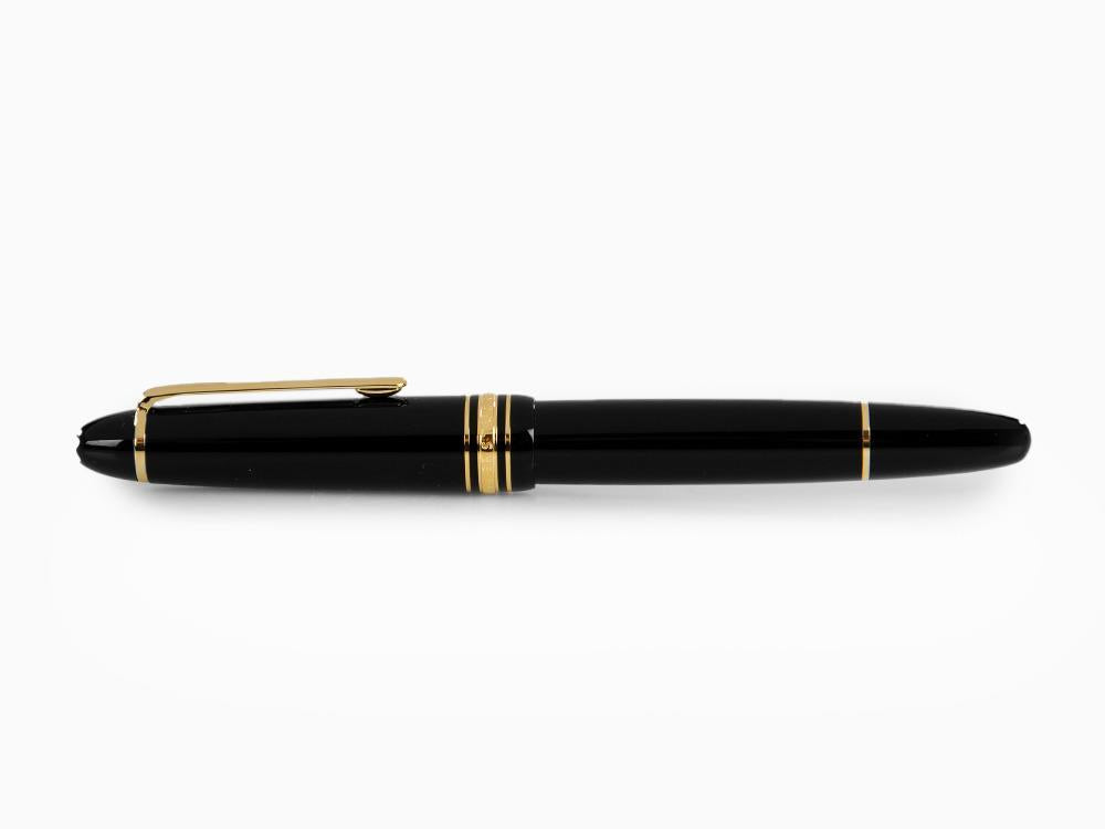 Roller Montblanc Meisterstück LeGrand, Adornos en oro, Negro, 132454
