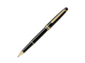 Roller Montblanc Meisterstück Classique, Adornos en oro, Negro, 132457