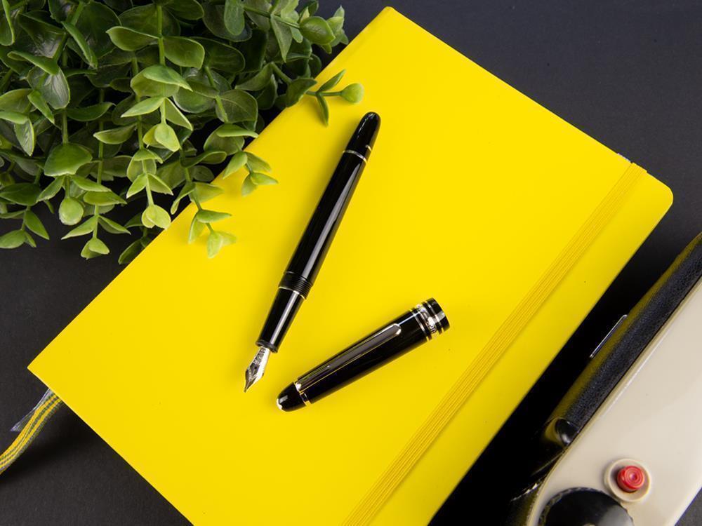 Pluma Montblanc Meisterstück Classique, Adornos en platino, 132468