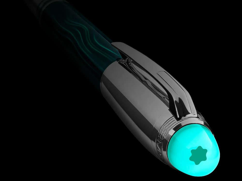 Fineliner Montblanc StarWalker PolarGreen, Adornos en platino, 132911