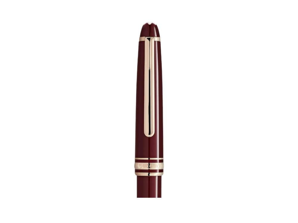 Bolígrafo Montblanc Meisterstück Classique Burgundy, PVD Oro, 133008