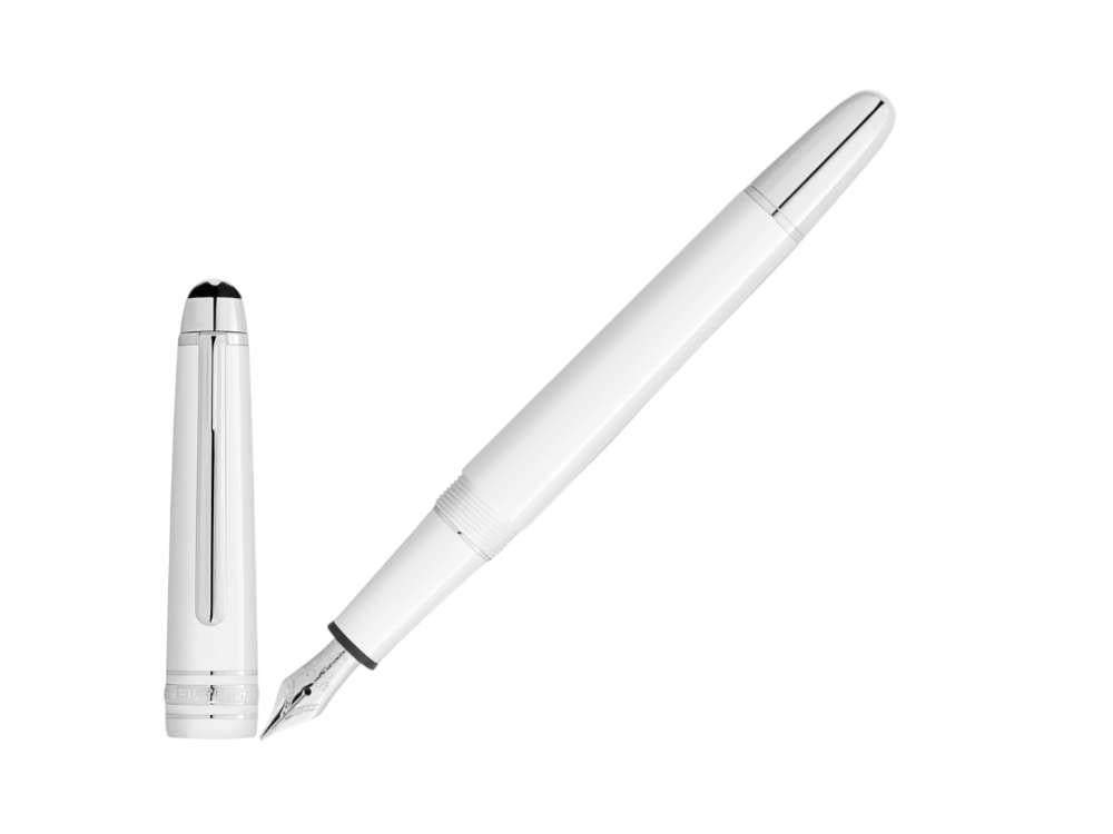 Pluma Estilográfica Montblanc Meisterstück Classique, Blanco, 137120