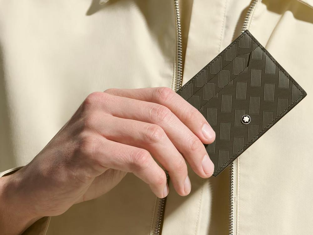 Cartera Montblanc Extreme 3.0 Khaki, Piel, 5 Tarjetas, 221422