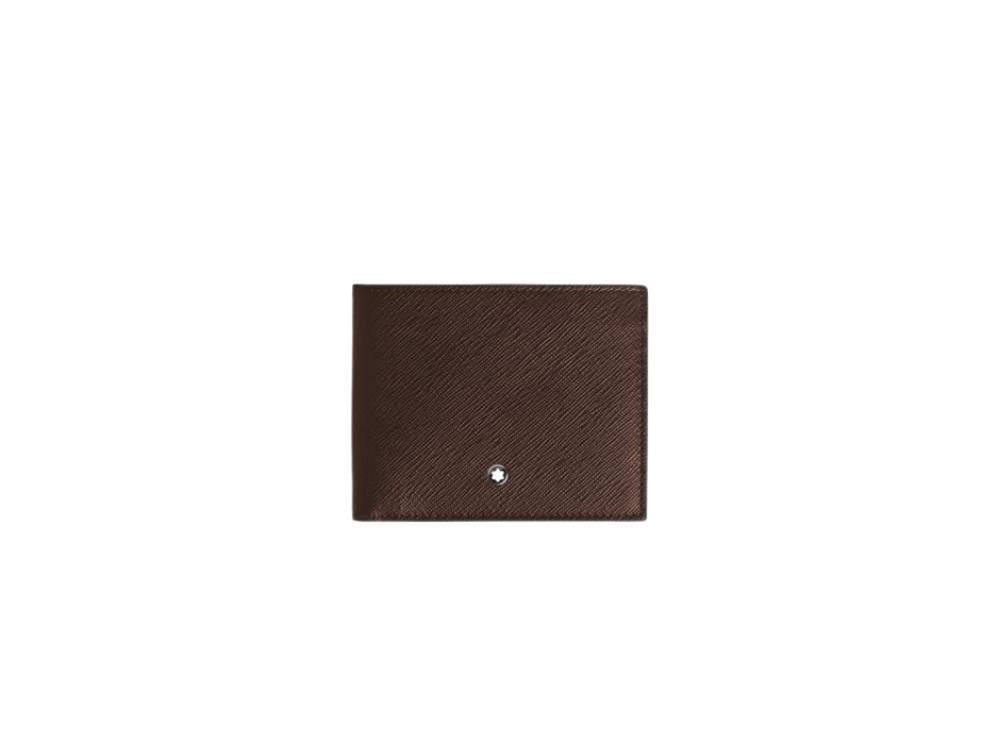 Cartera Montblanc Sartorial 6cc Ebony, Piel, 223009