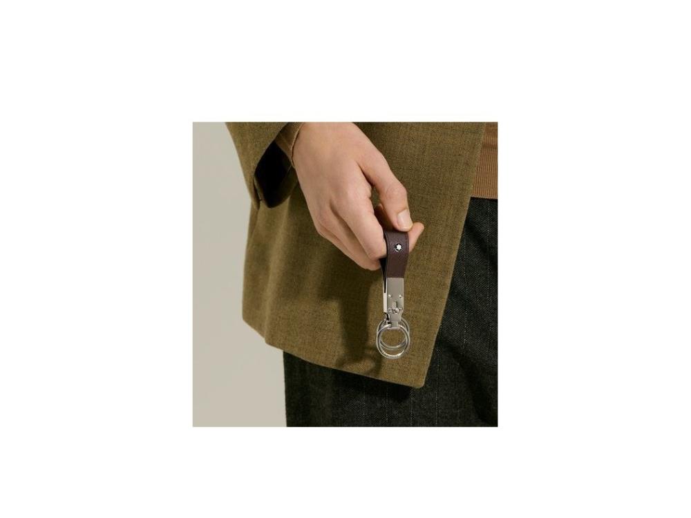 Llavero Montblanc Sartorial, Cobre y Zinc, Piel, Ebony, 223073