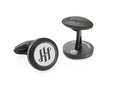 Gemelos Montegrappa Classico Ambigram, Acero inoxidable, IP Black, IDA1CLBS