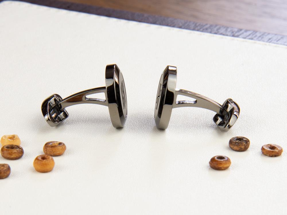 Gemelos Montegrappa Classico Ambigram, Acero inoxidable, IP Gun metal, IDA1CLLL