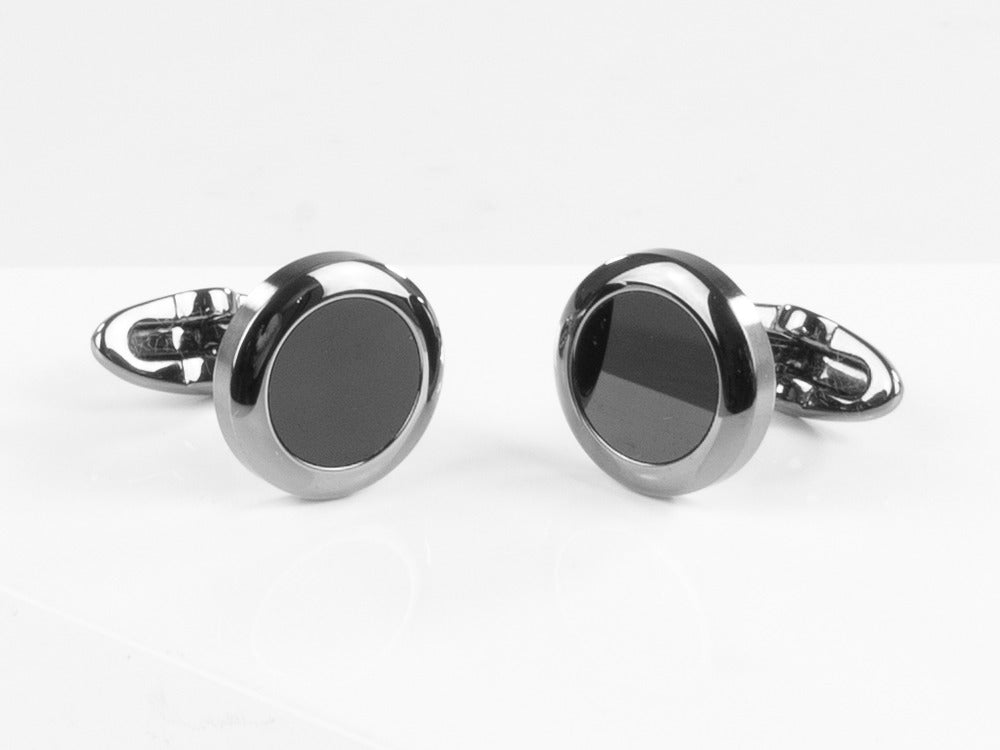 Gemelos Montegrappa Classico, Acero inoxidable, IP Gun Metal, IDCCCLLB