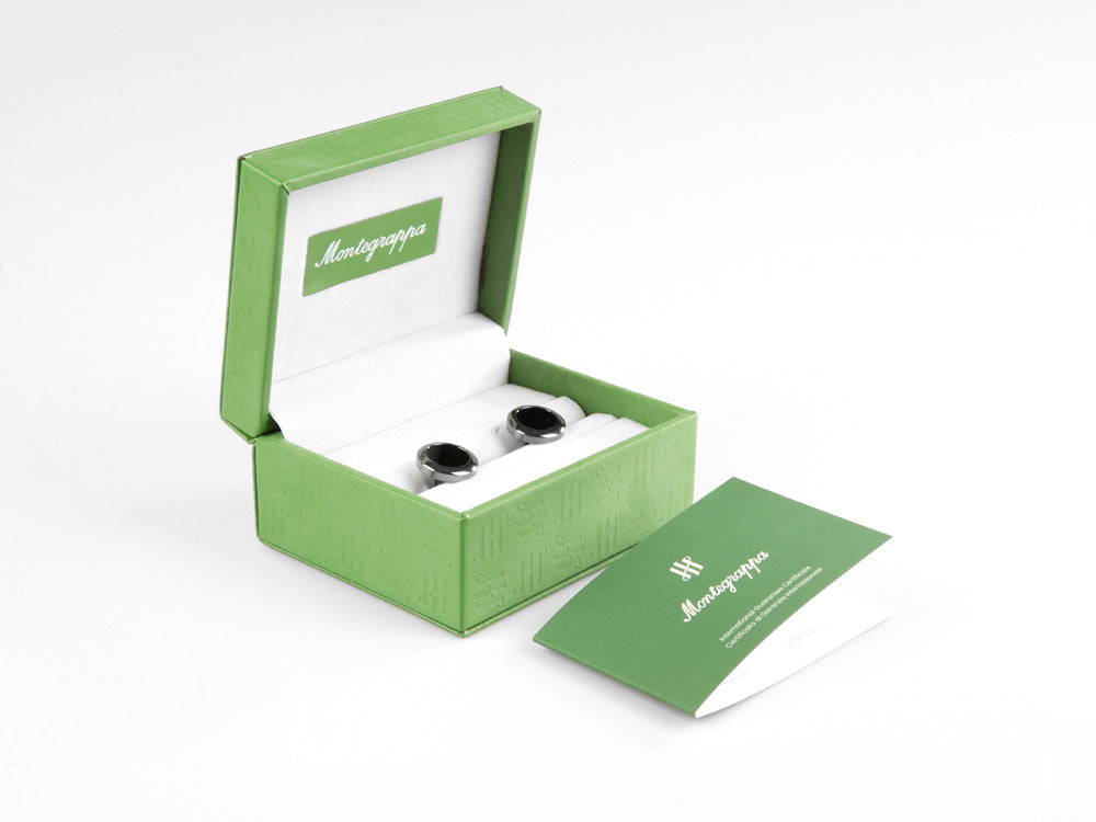 Gemelos Montegrappa Classico, Acero inoxidable, IP Gun Metal, IDCCCLLB