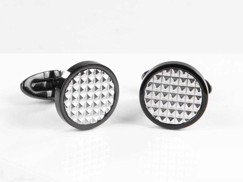 Gemelos Montegrappa Clou, Acero inoxidable, IP Black, IDCPCLBS