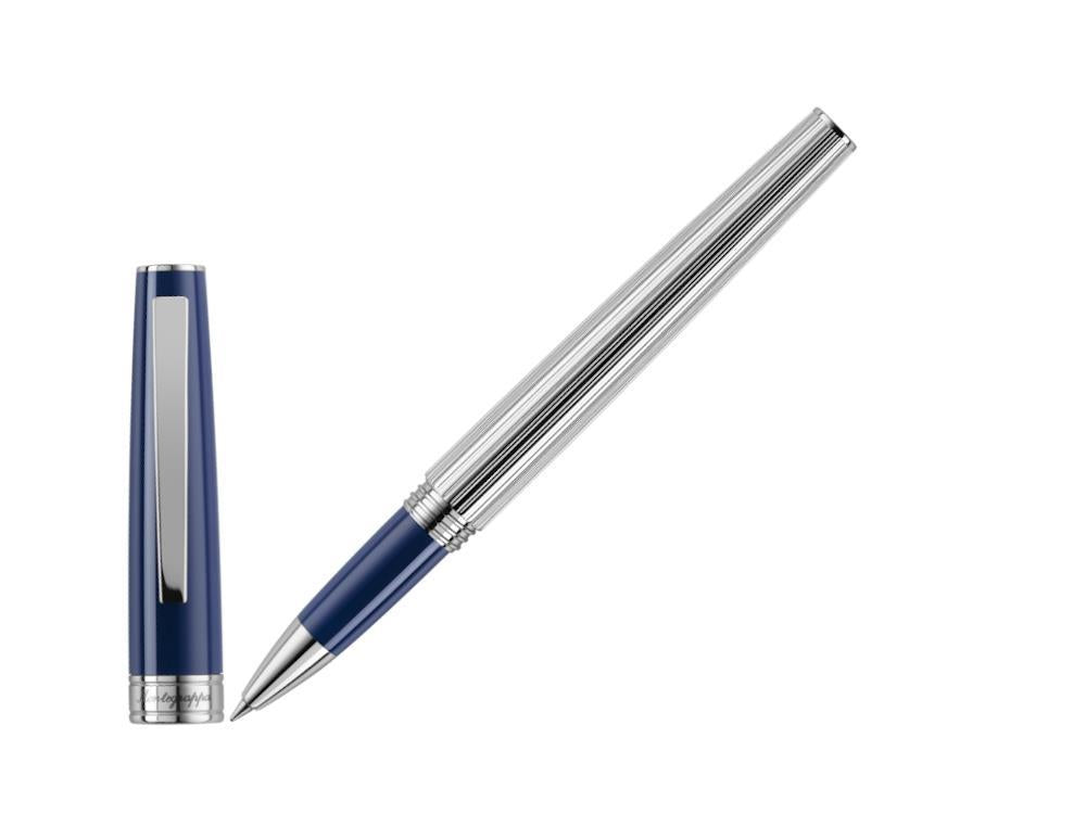 Roller Montegrappa Armonia Duetto, Acero, Azul, ISA1MRAB