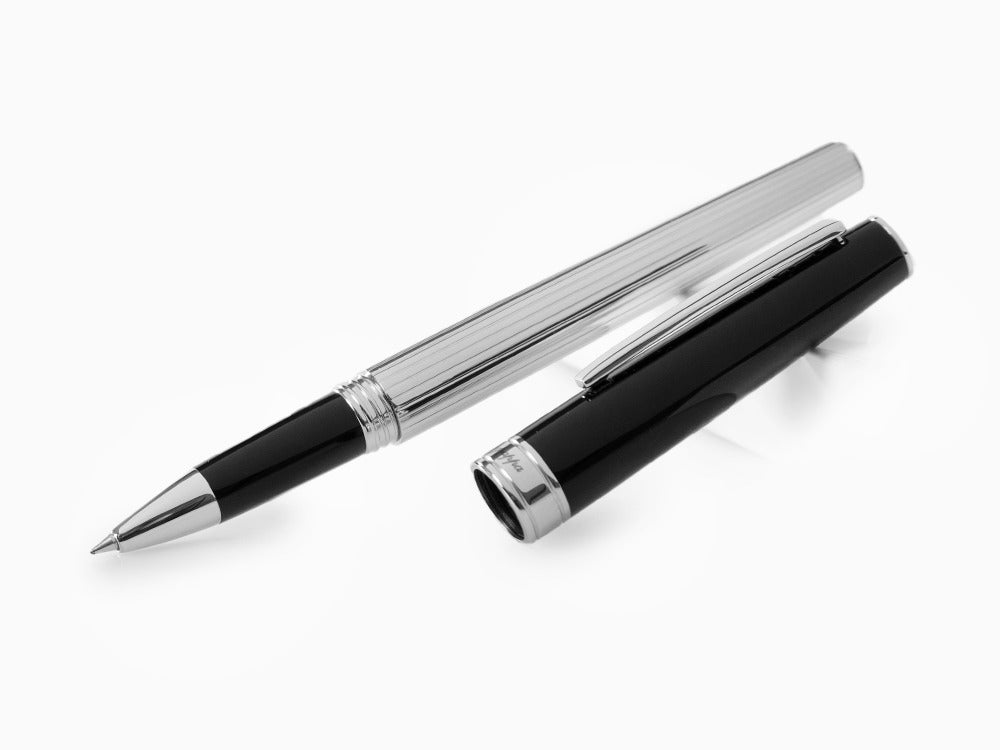 Roller Montegrappa Armonia Duetto, Acero, Negro, ISA1MRAC