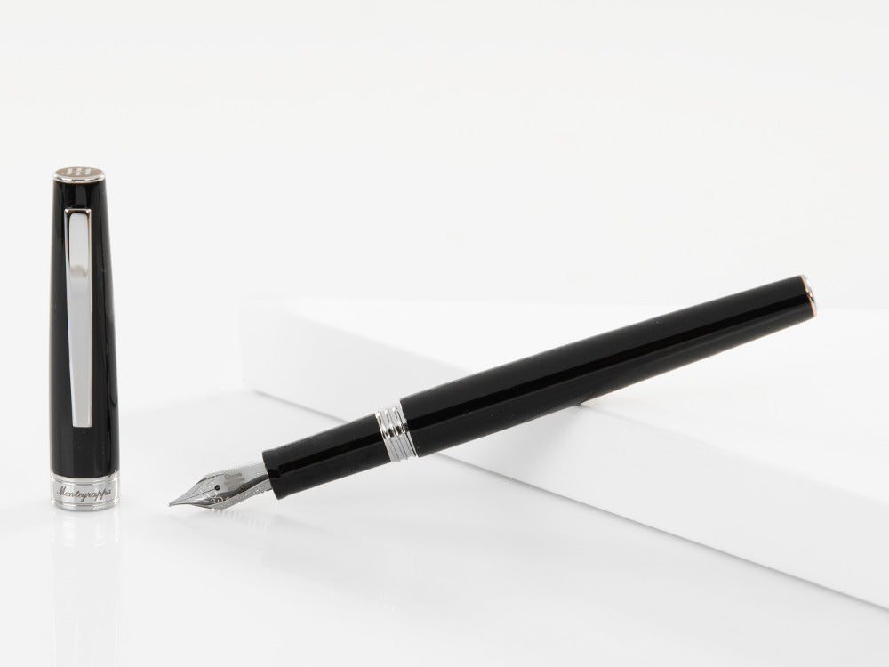 Pluma Estilográfica Montegrappa Armonia, Resina, Negro, ISA1R-AC