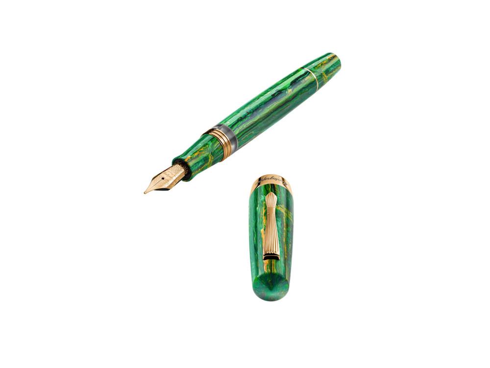 Pluma Montegrappa Elmo 02 Plus Ventorum Favonius, Émbolo, ISE2P-AG-1