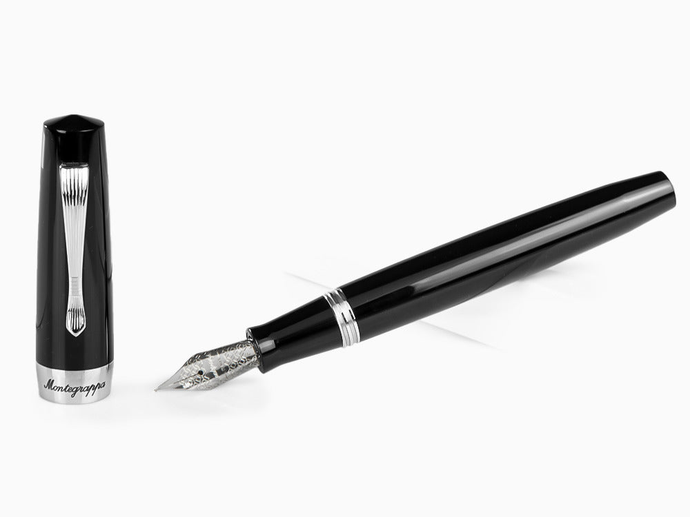 Pluma Estilográfica Montegrappa Elmo 02 Jet Black, ISE2R-AC
