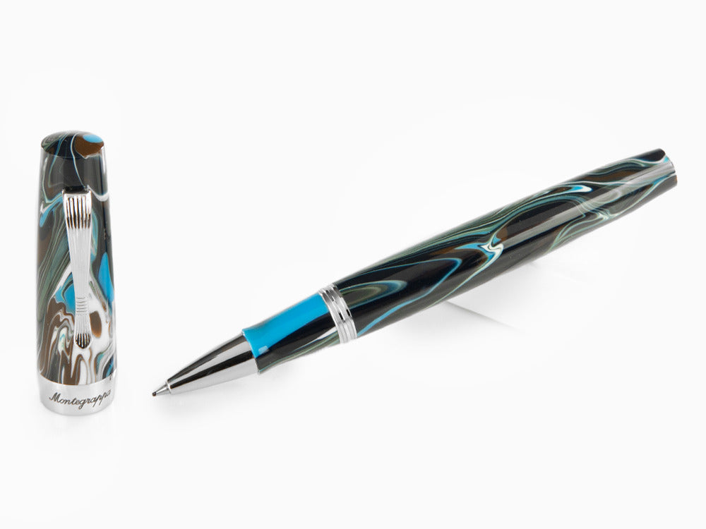 Roller Montegrappa Elmo 02 Sorapis, Resina, Acero Inoxidable, ISE2RRAB
